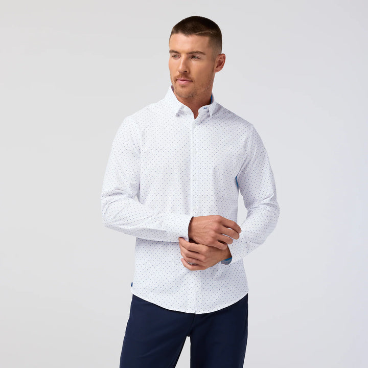 Mizzen+Main Leeward - Navy Stacked Geo