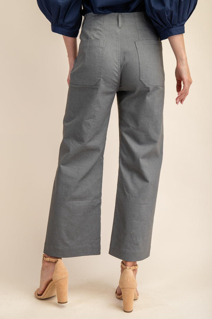 Briley Cropped Pants Gray