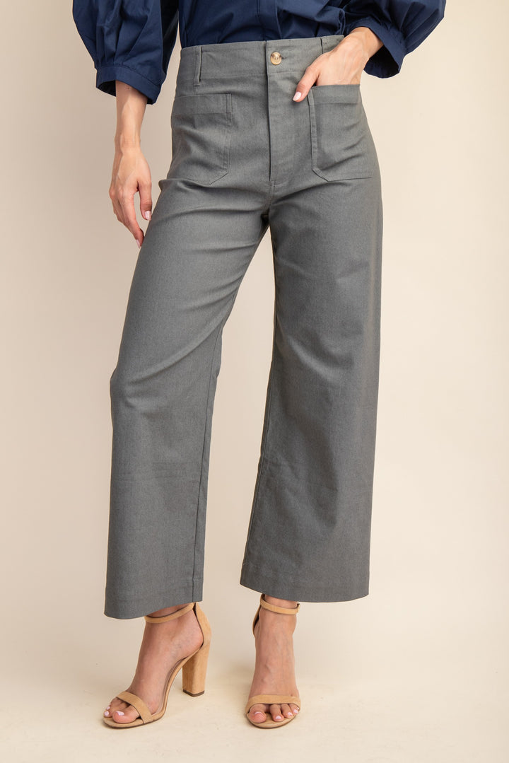 Briley Cropped Pants Gray