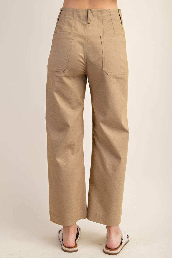 Briley Cropped Pants Khaki
