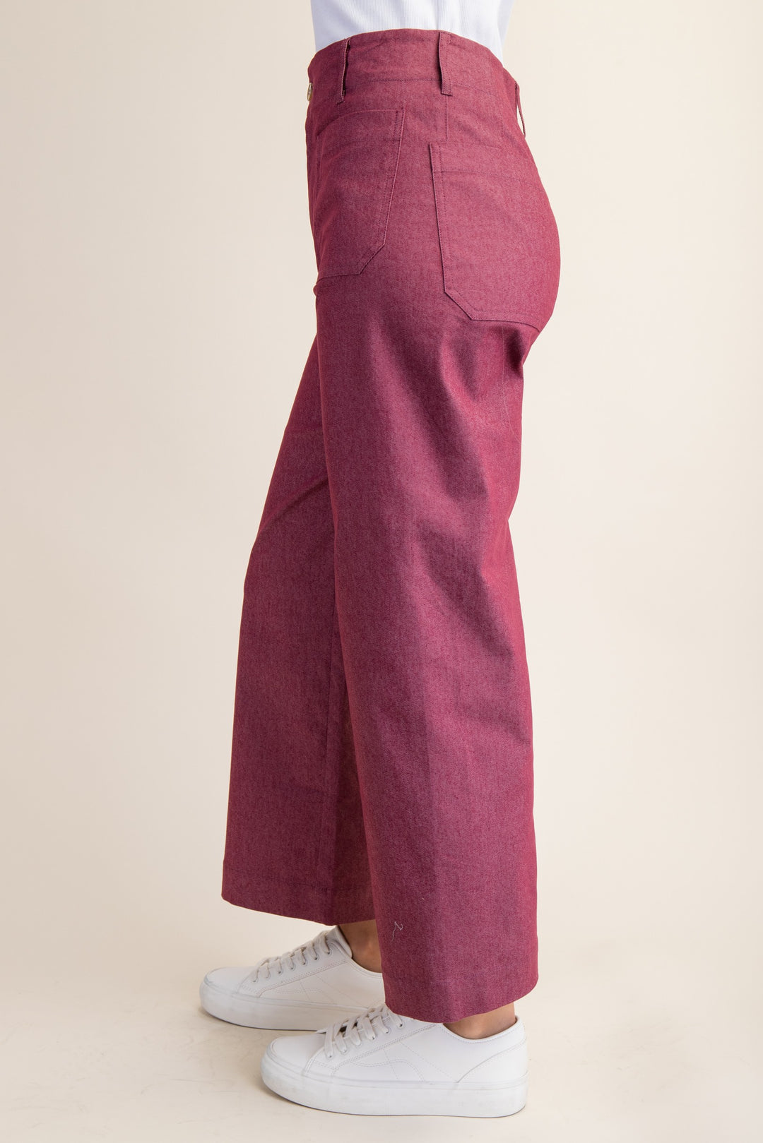 Briley Cropped Pants Wine