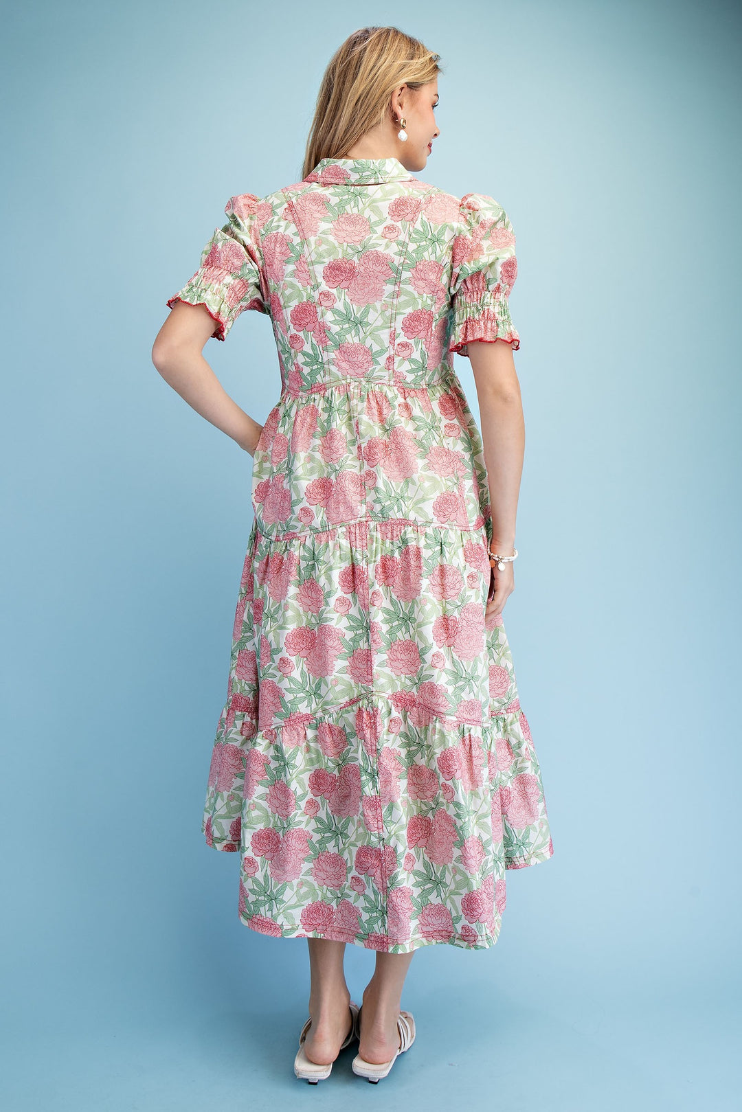 Layla Midi Dress Rose Mix