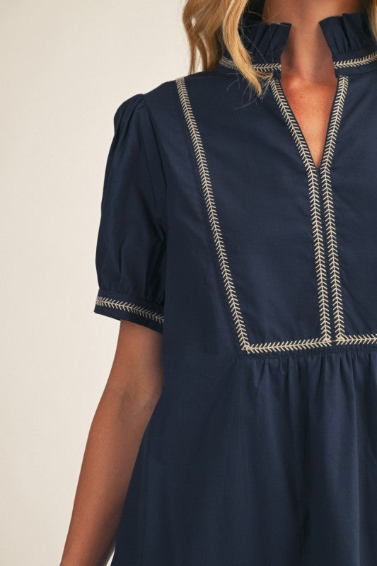 Greer Embroidered Dress