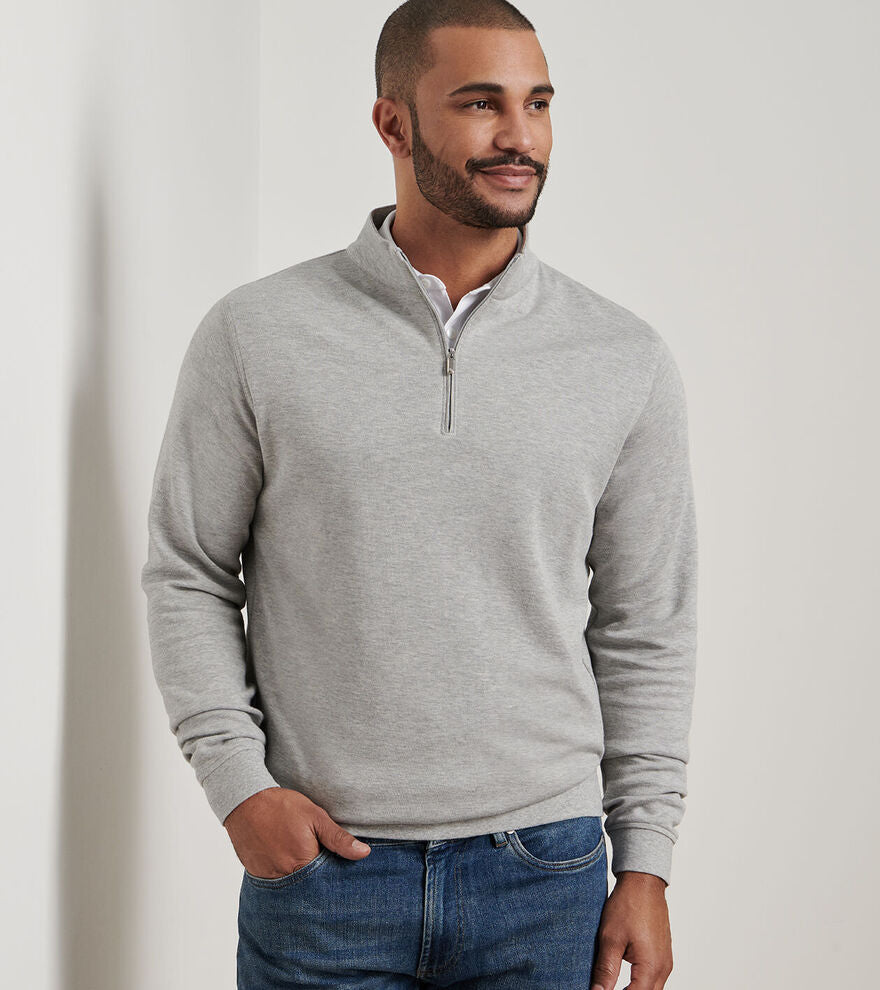 Crown Comfort 1/4 Zip Light Grey