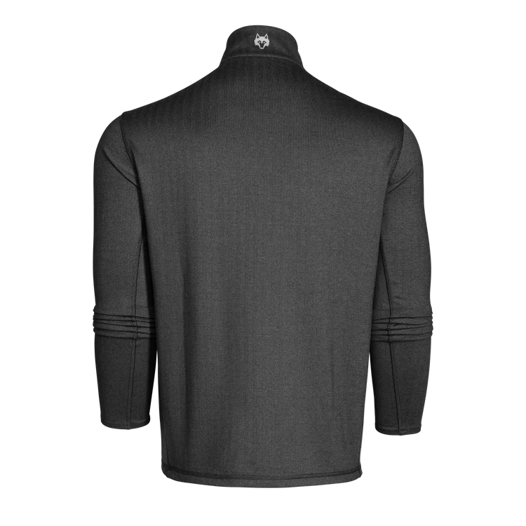 Greyson Colorado Herringbone 1/4 Zip – Black