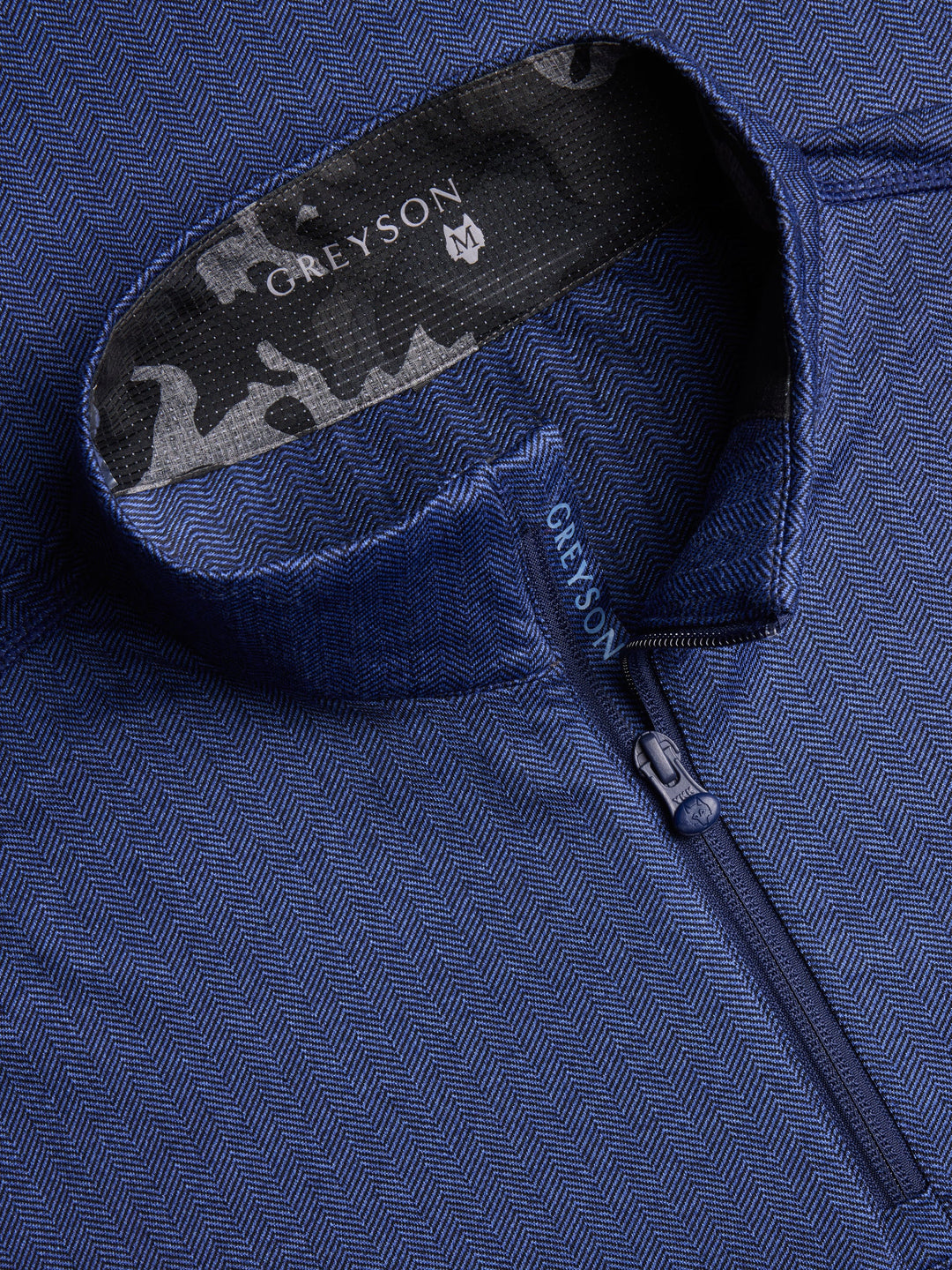 Greyson Colorado Herringbone 1/4 Zip – Navy