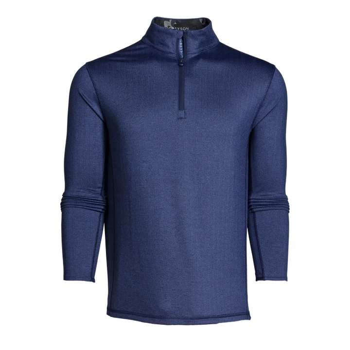 Greyson Colorado Herringbone 1/4 Zip – Navy
