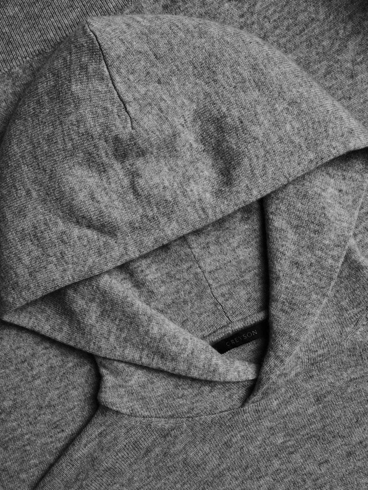 Koko Cashmere Hoodie - Smoke Heather Grey