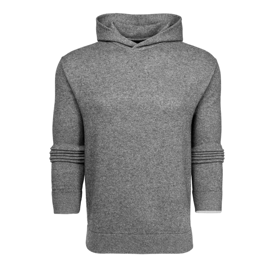 Koko Cashmere Hoodie - Smoke Heather Grey