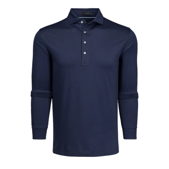 Omaha L/S Polo - Maltese Blue