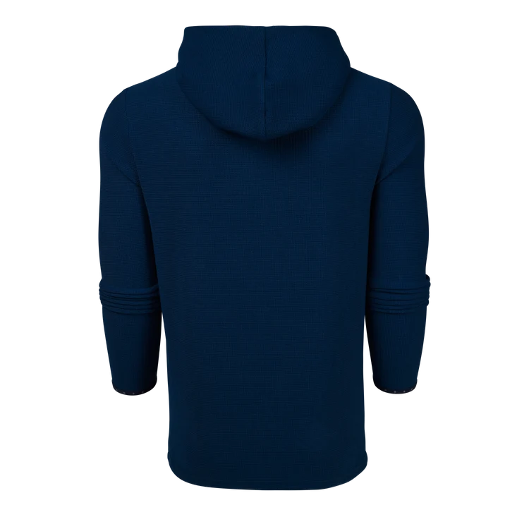 Traverse Waffle Hoodie - Maltese Blue