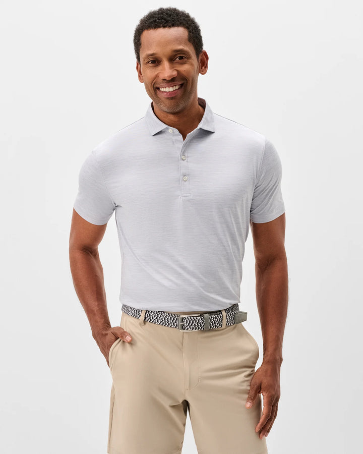 Johnnie-O Huron Polo Light Gray