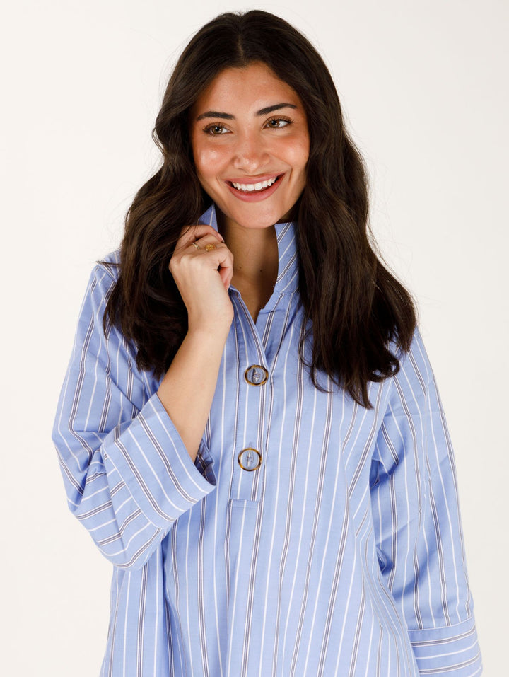 Arden Dress - Varsity Stripe