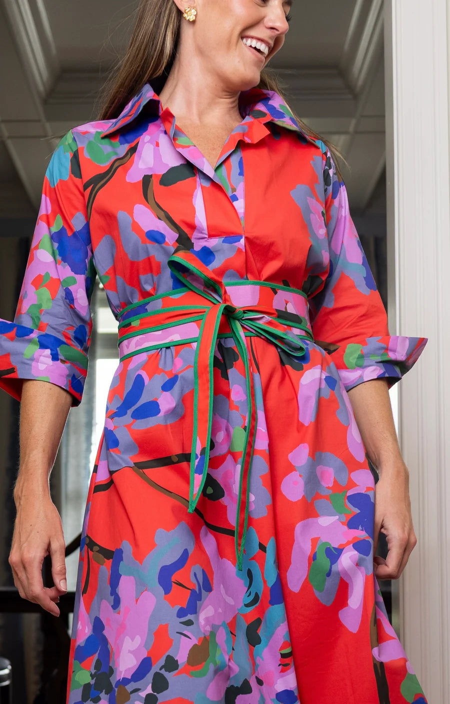 Miss Scarlet Ruthie Long Shirt Dress