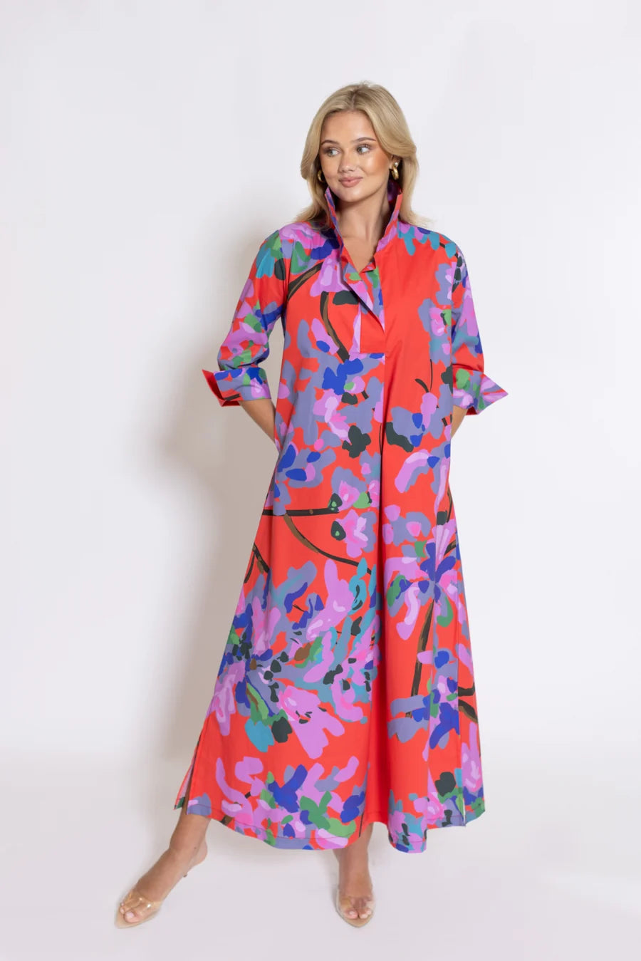 Miss Scarlet Ruthie Long Shirt Dress