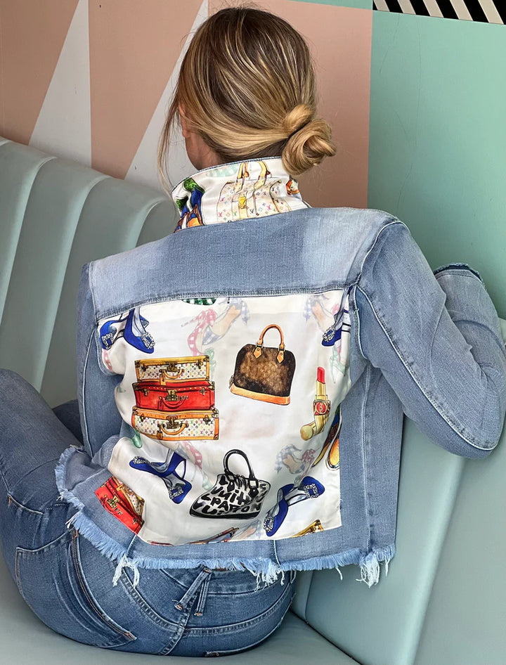 Eclectic Designer Light Denim Jacket