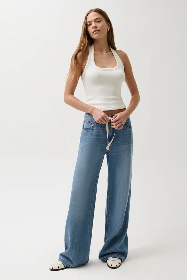 Jadyn Drawstring Palazzo Jeans Expanse