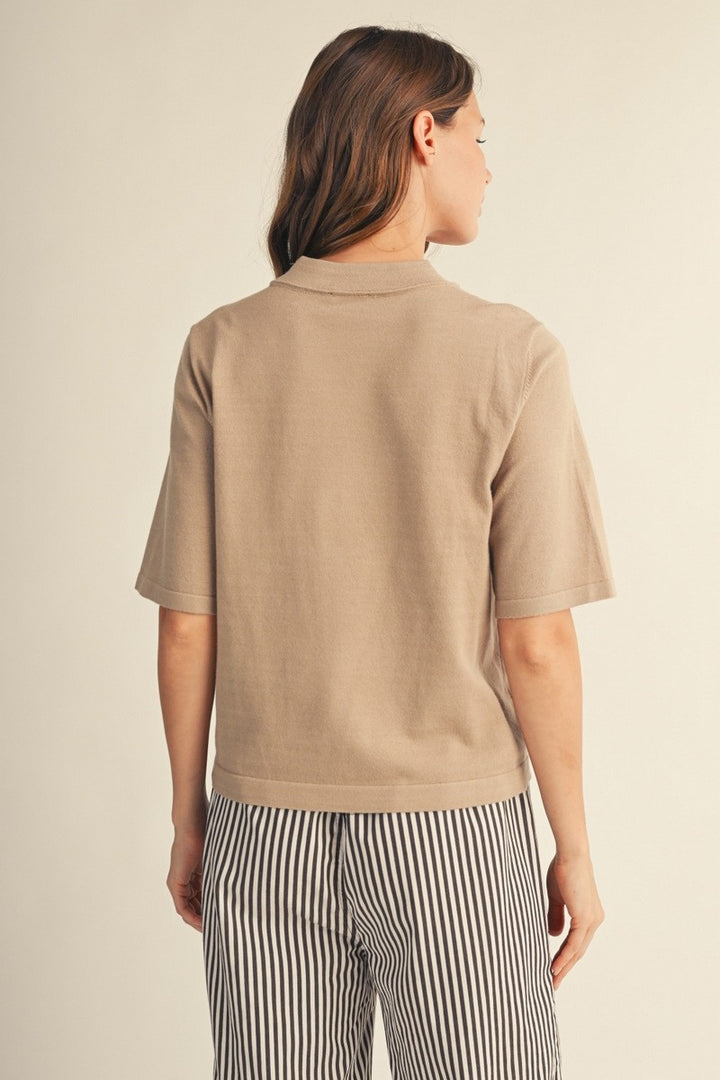 Faith Knit Sweater Taupe