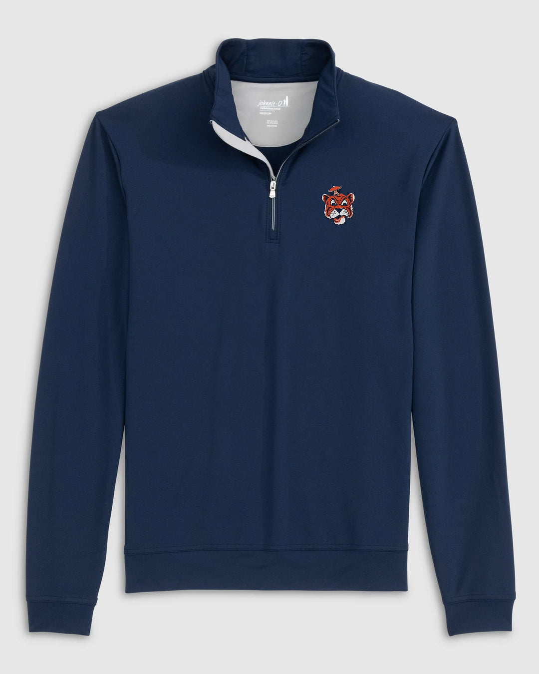 Auburn Motion 1/4 Zip Midnight Navy Vault Logo