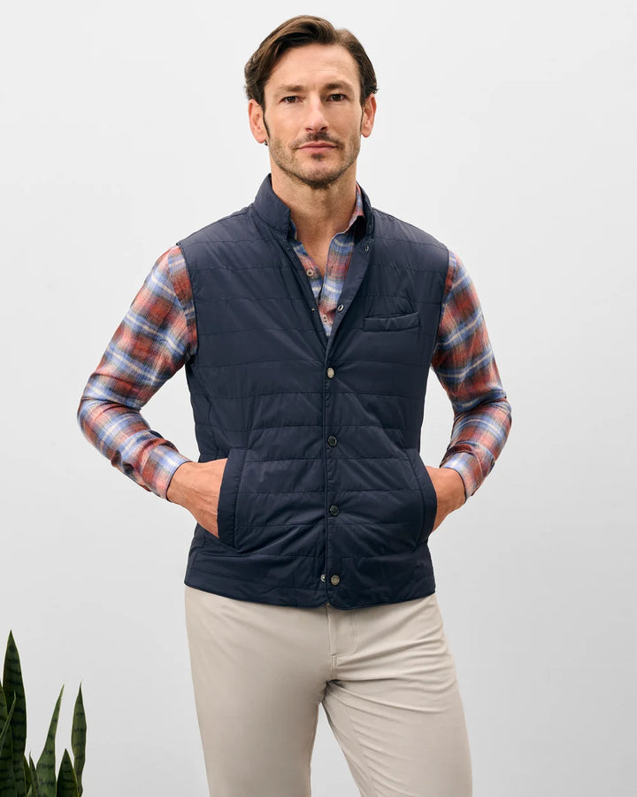 Bauer Quilted Vest - Navy