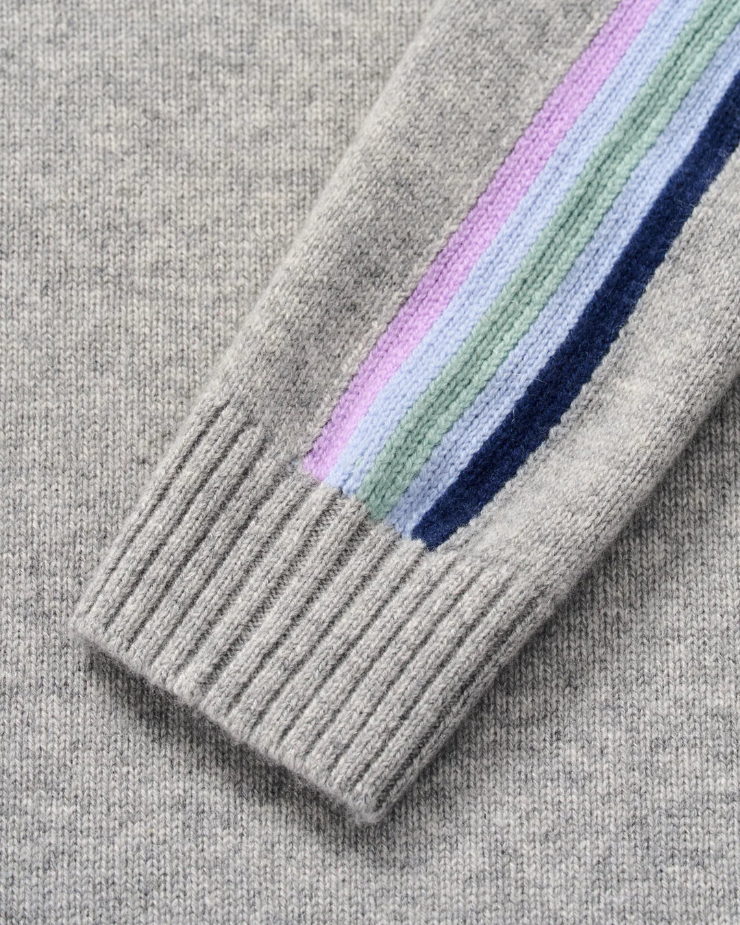 Brielle Cashmere Crewneck Sweater – Light Gray
