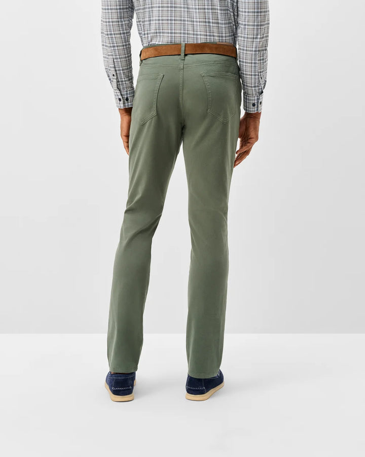 Carmel Sateen 5-Pocket Pant - Kelp