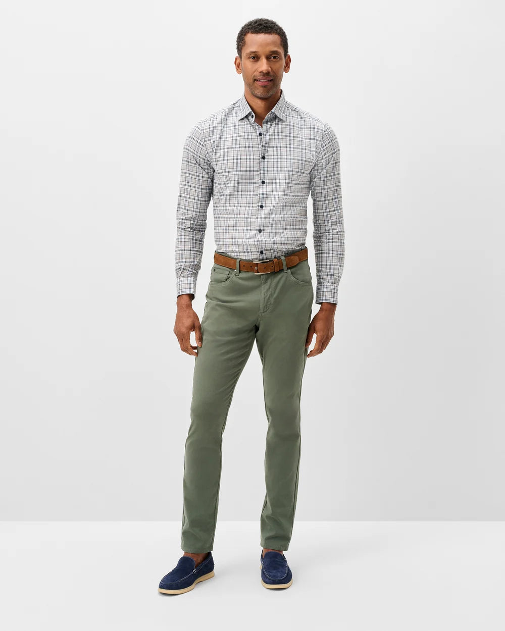 Carmel Sateen 5-Pocket Pant - Kelp