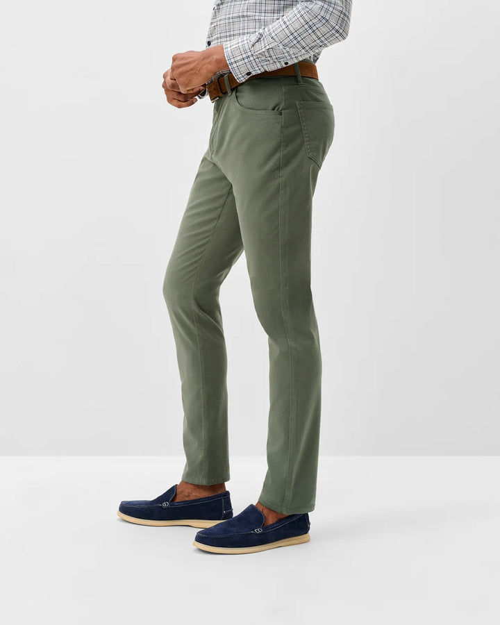 Carmel Sateen 5-Pocket Pant - Kelp