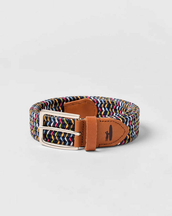 Johnnie-O Combination Stretch Belt Navy