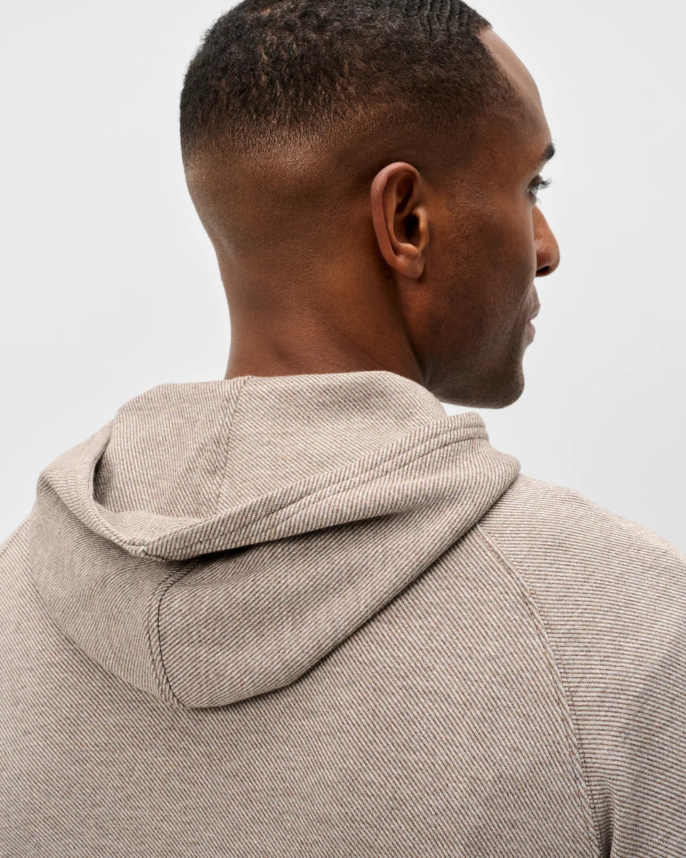 Cotton Blend Hoodie - Coffee