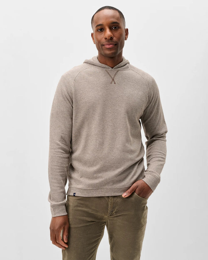 Cotton Blend Hoodie - Coffee