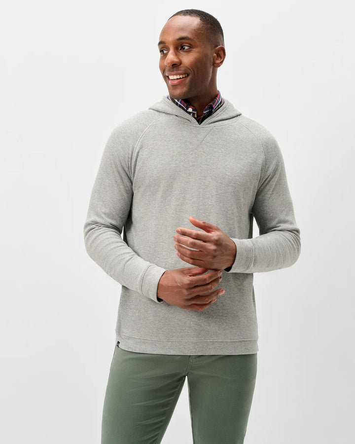 Cotton Blend Hoodie - Light Gray