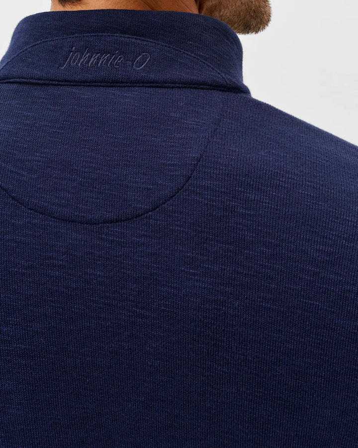 Flame Stitch 1/4 Zip - Navy