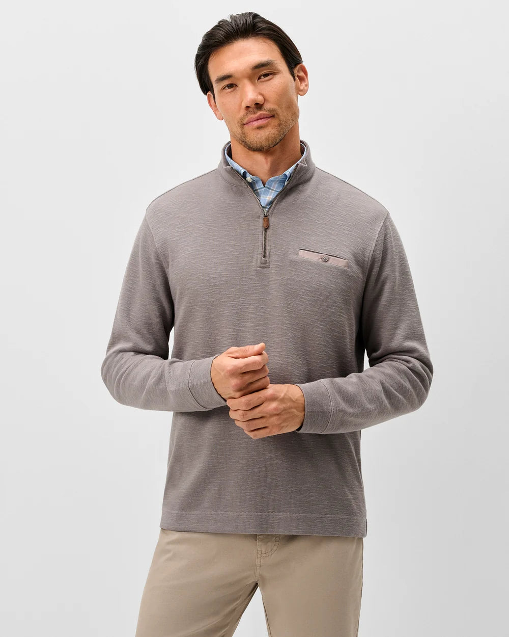 Flame Stitch 1/4 Zip - Thunder