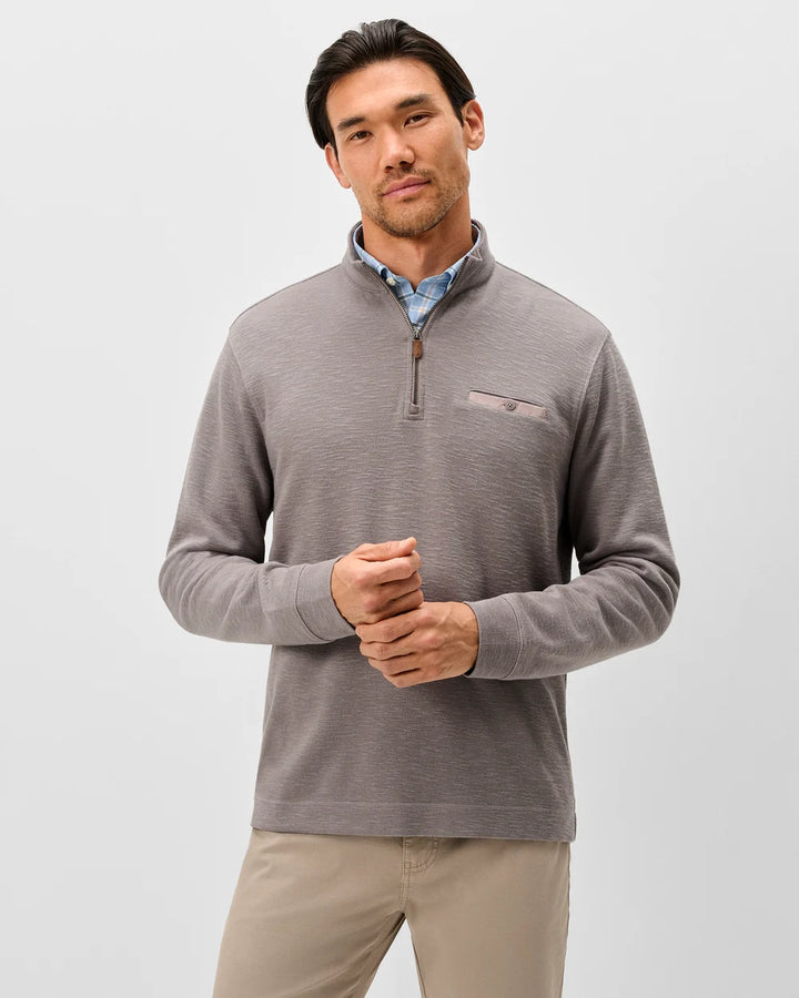 Flame Stitch 1/4 Zip - Thunder