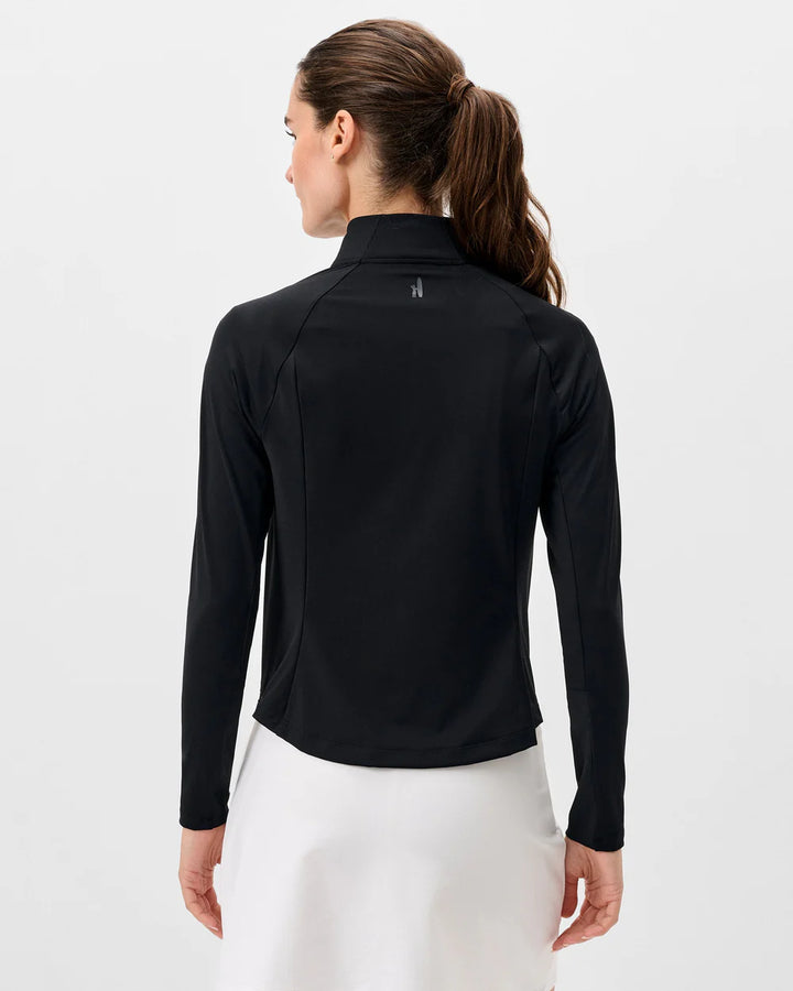 Hannah Mixed Media Jacket Black