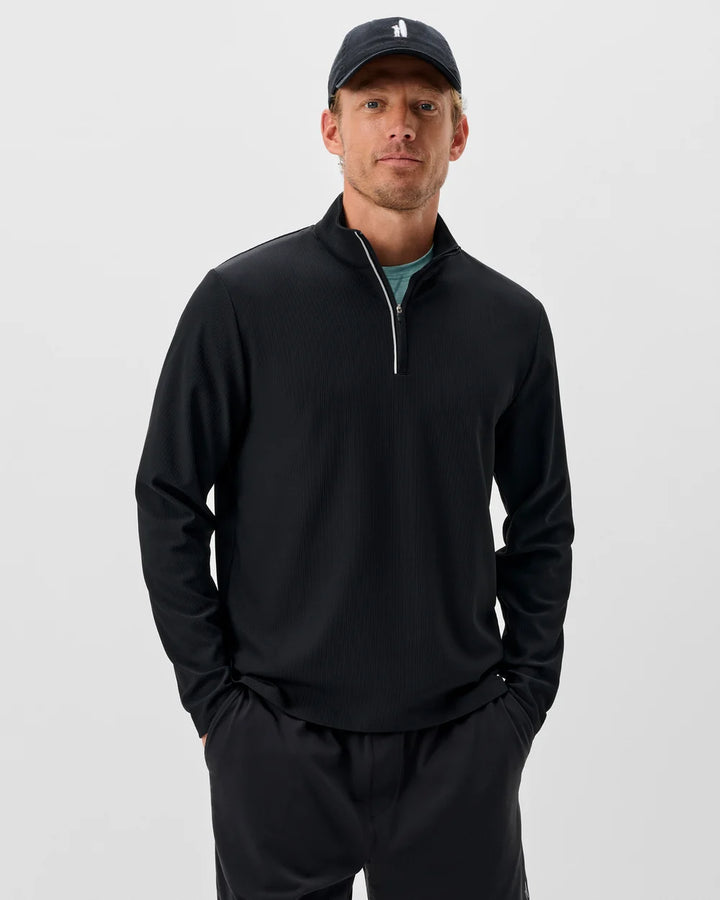 Johnnie-O Hoppin 1/4 Zip - Black