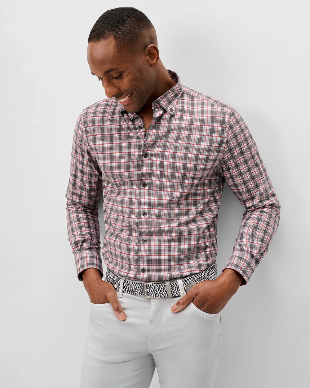 Lane Perf Flannel Sport Shirt - Thunder