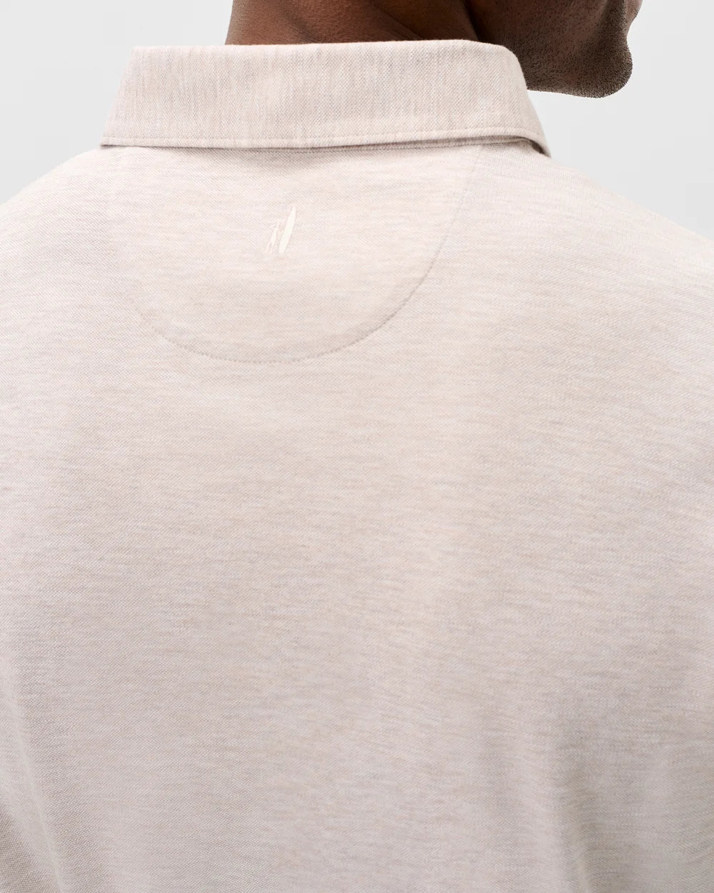 Slub Pique Polo - Light Khaki
