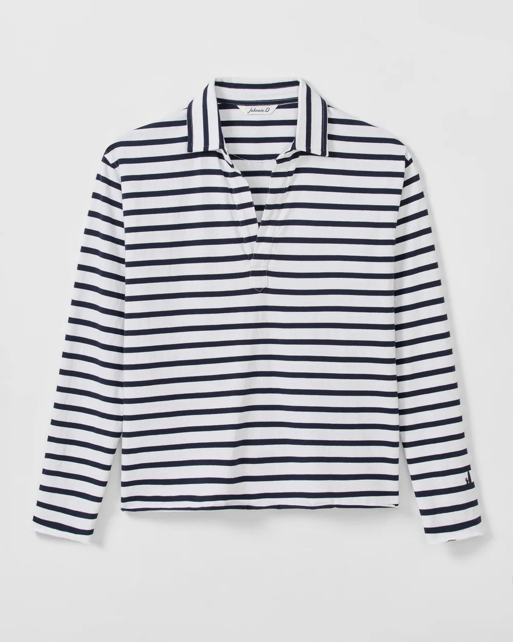 Louise Long Sleeve Tee – Navy Stripe