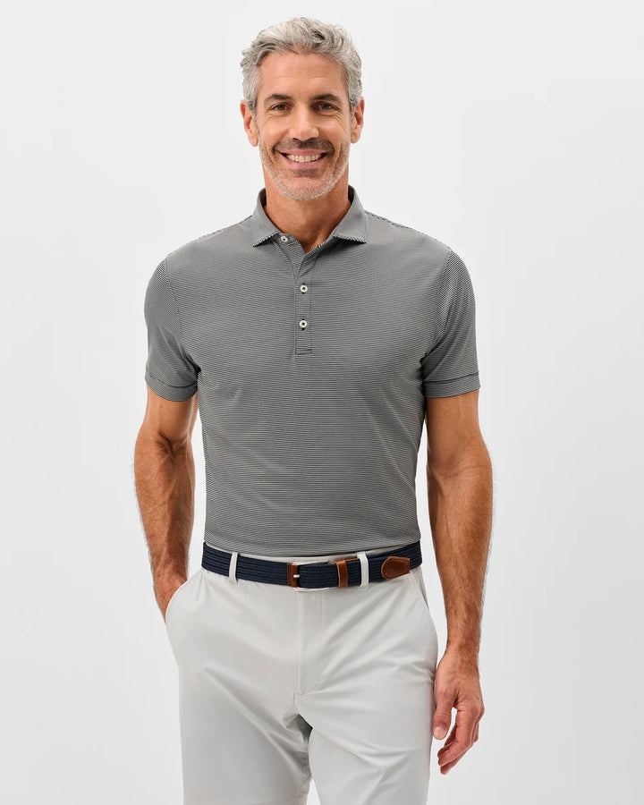 Johnnie-O Lyndonn Polo Black Seal