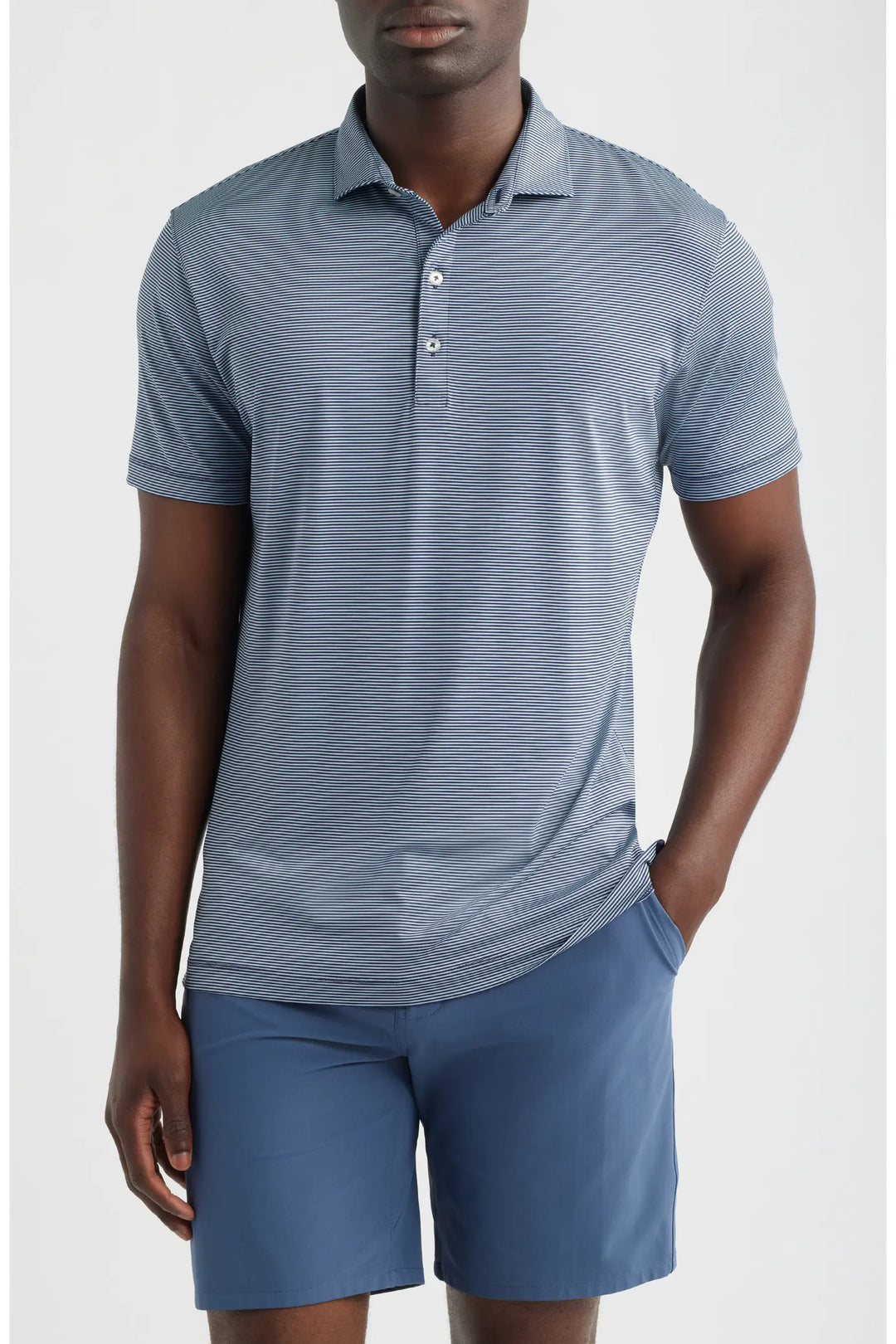 Johnnie-O Lyndonn Polo Navy Tonal