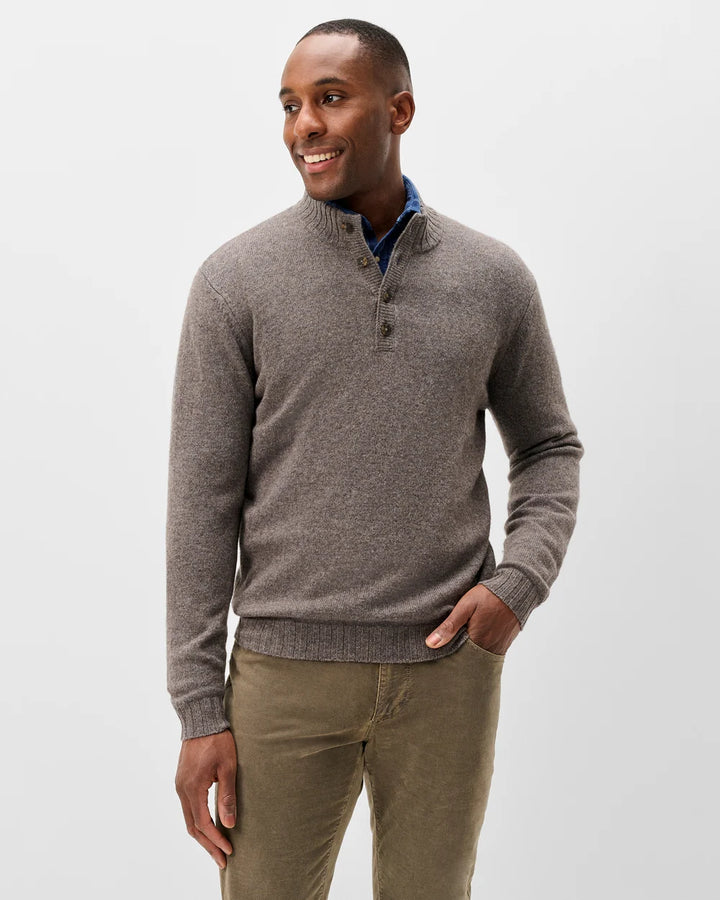 Merino Yak Henley – Charcoal