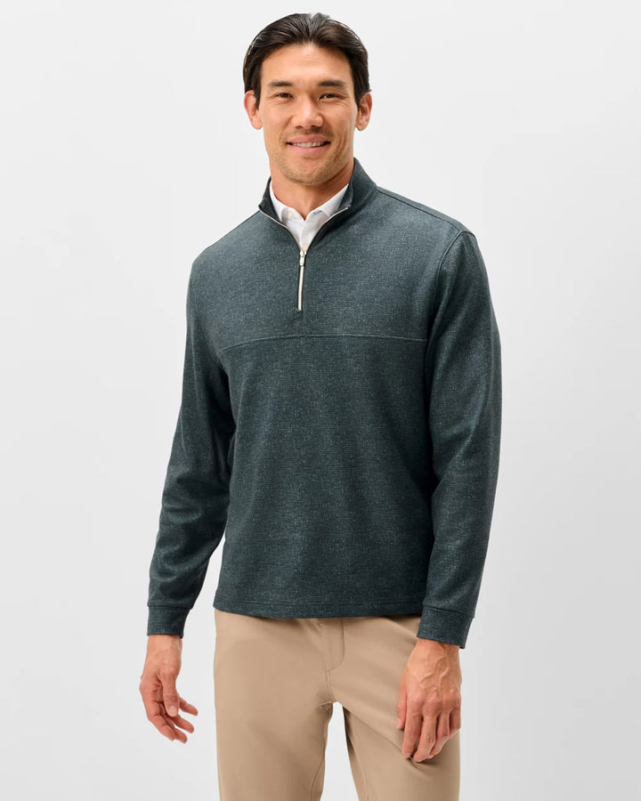 Mikey Fleece 1/4 Zip - Mallard Check