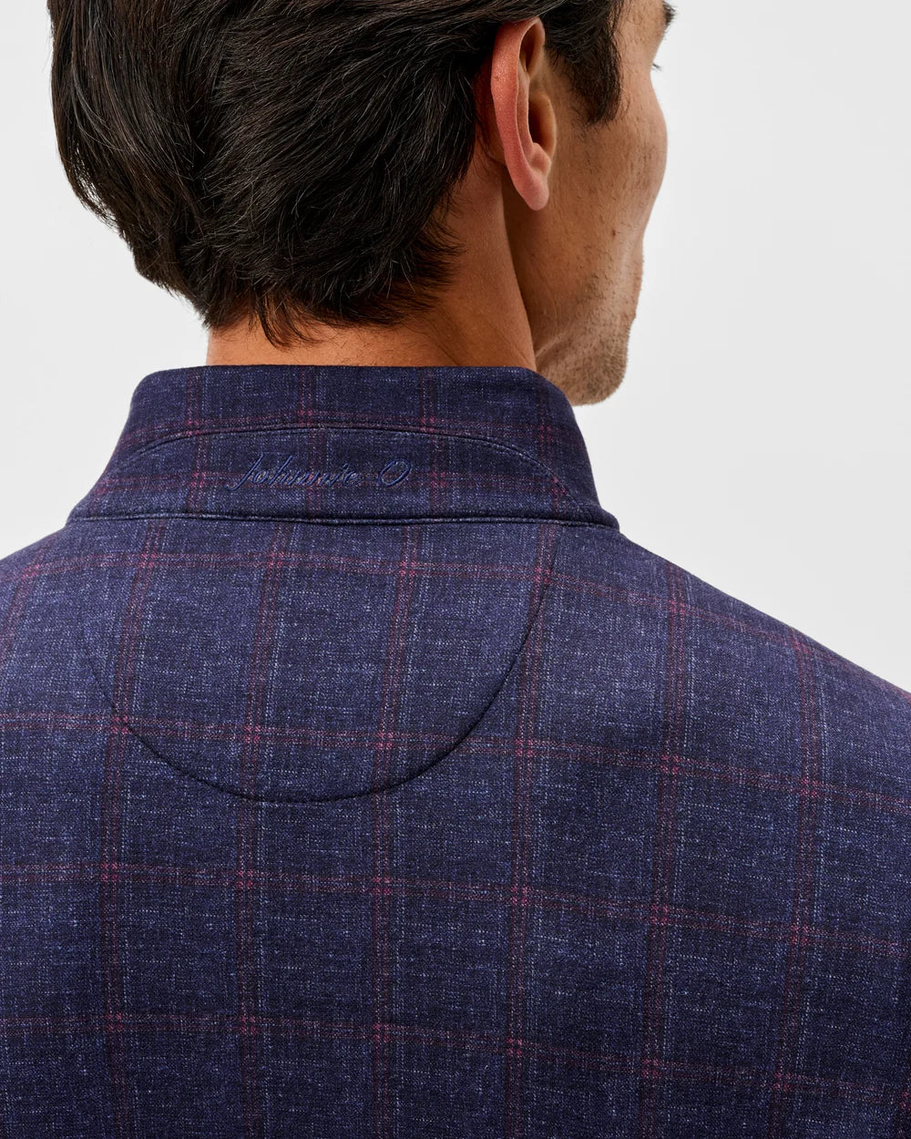 Mikey Fleece 1/4 Zip - Navy Pane