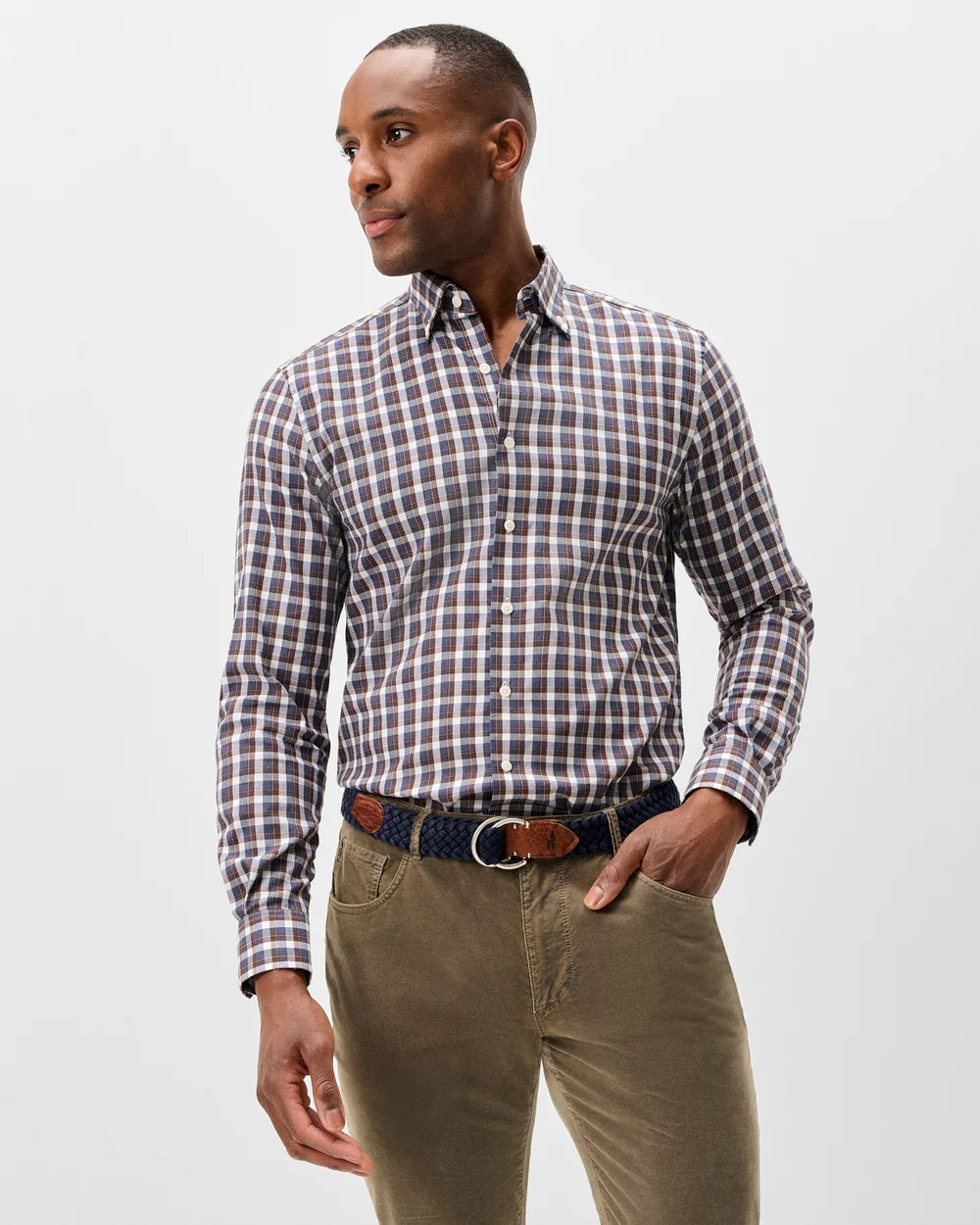 Natural Performance Shirt - Oak Bluffs Plaid Lake