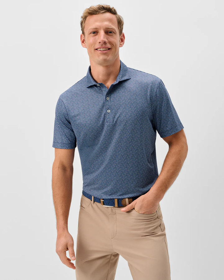 Johnnie-O Pip Floral Polo Navy