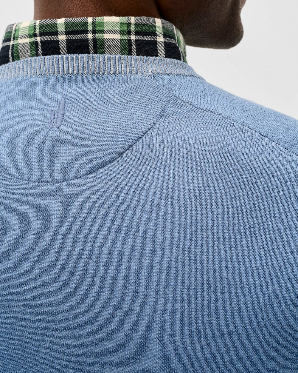 Plaited Crewneck Sweater - Club Blue