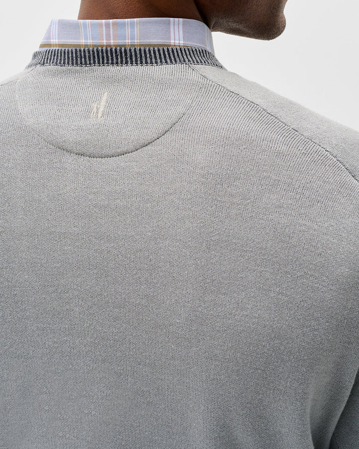 Plaited Crewneck Sweater - Shark