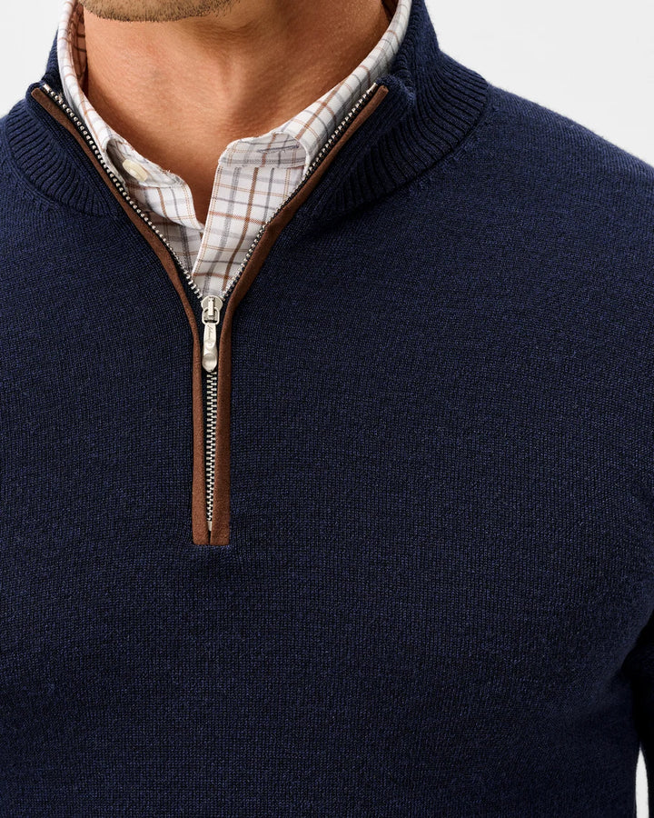 Raynor 1/4 Zip Sweater - Navy